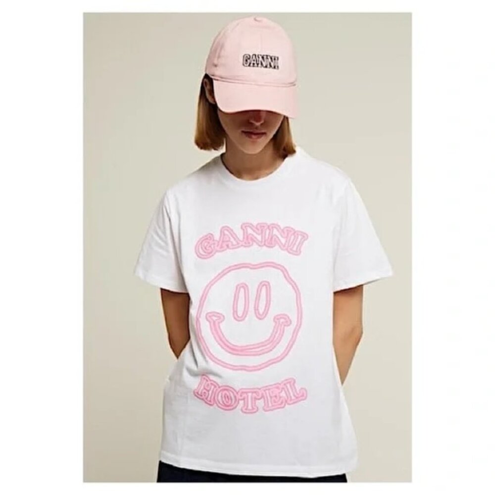 GANNI Hotel GANNI Short Sleeve T-Shirt XL White